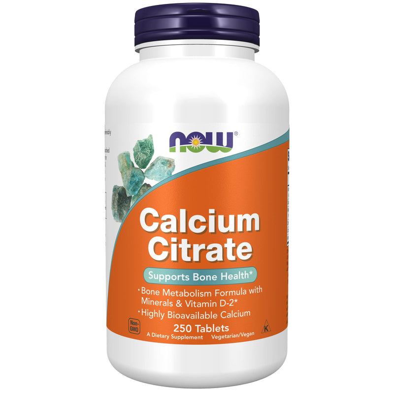 [Australia] - NOW Supplements, Calcium Citrate with Vitamin D, Magnesium, Zinc, Copper, and Manganese, 250 Tablets Unflavored 250 Count (Pack of 1) 