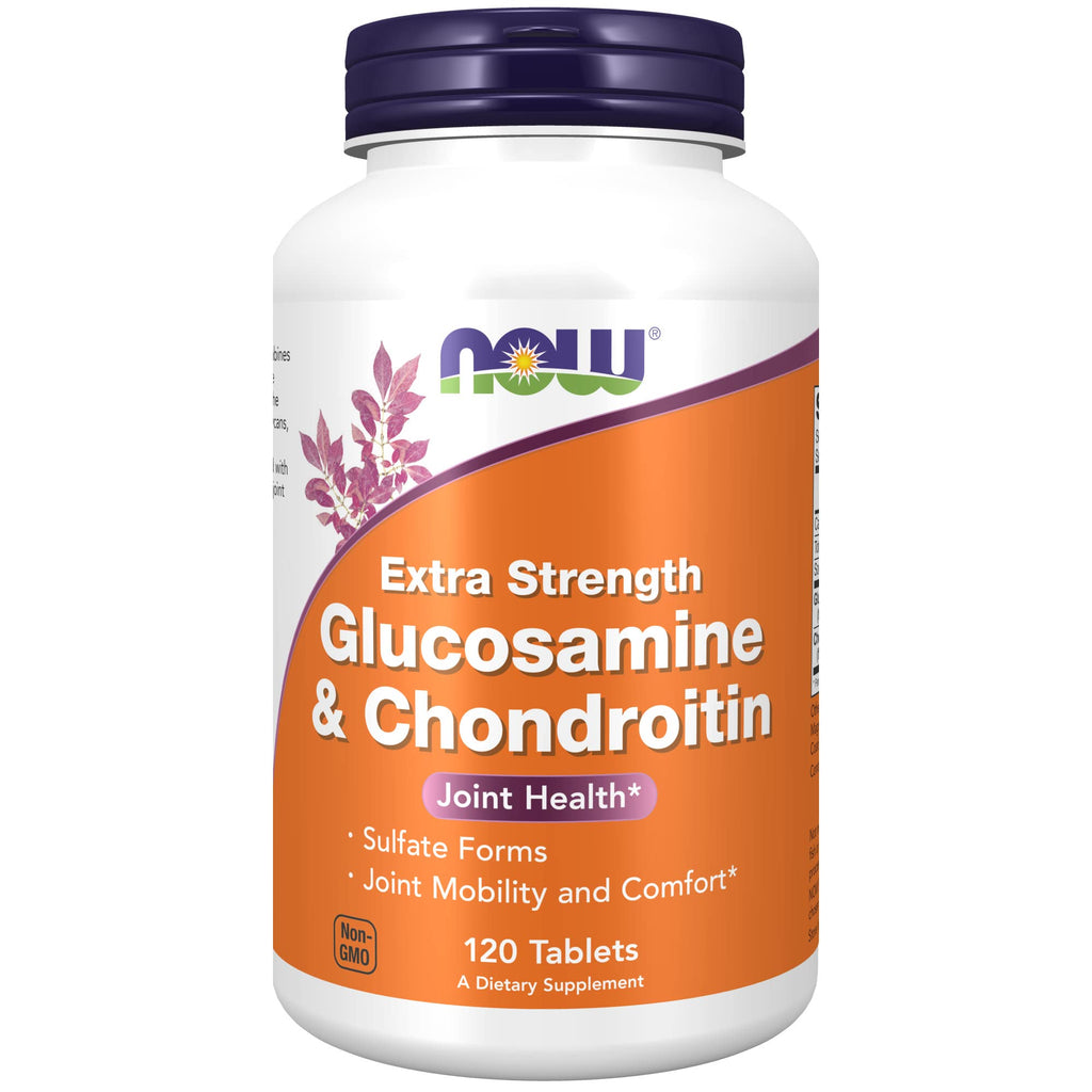 [Australia] - NOW Supplements, Glucosamine & Chondroitin Extra Strength, Sulfate Forms, 120 Tablets 