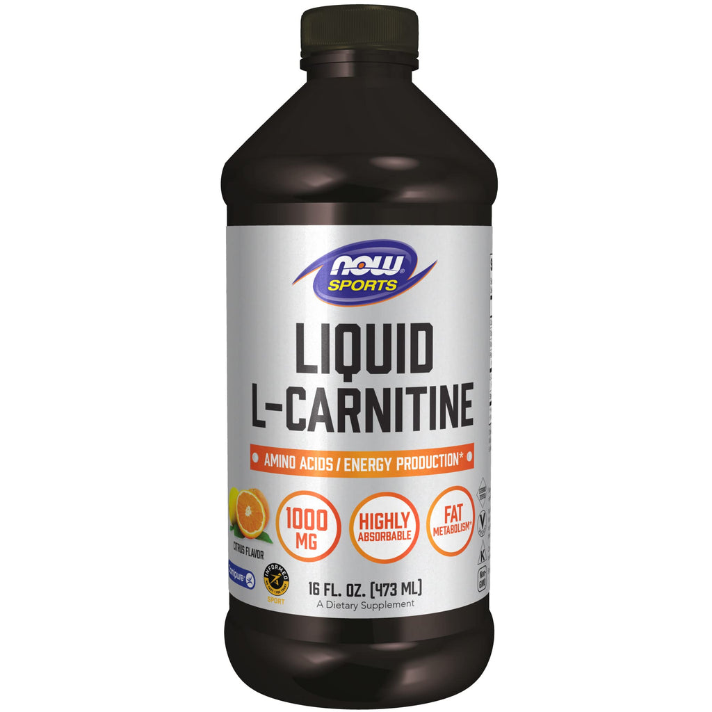 [Australia] - NOW Sports Nutrition, L-Carnitine Liquid 1000 mg, Highly Absorbable, Citrus, 16-Ounce 