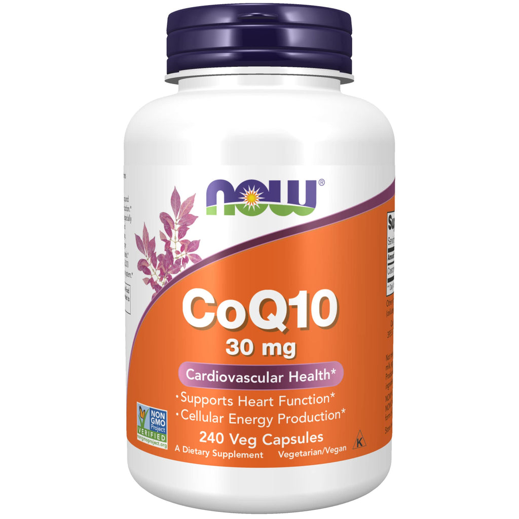 [Australia] - NOW Supplements, CoQ10 30 mg, Pharmaceutical Grade, All-Trans Form produced by Fermentation, 240 Veg Capsules 240 Count (Pack of 1) 