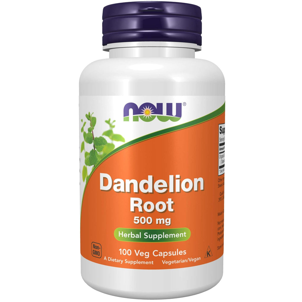 [Australia] - NOW Supplements, Dandelion Root (Taraxacum officinale) 500 mg, Herbal Supplement, 100 Veg Capsules 