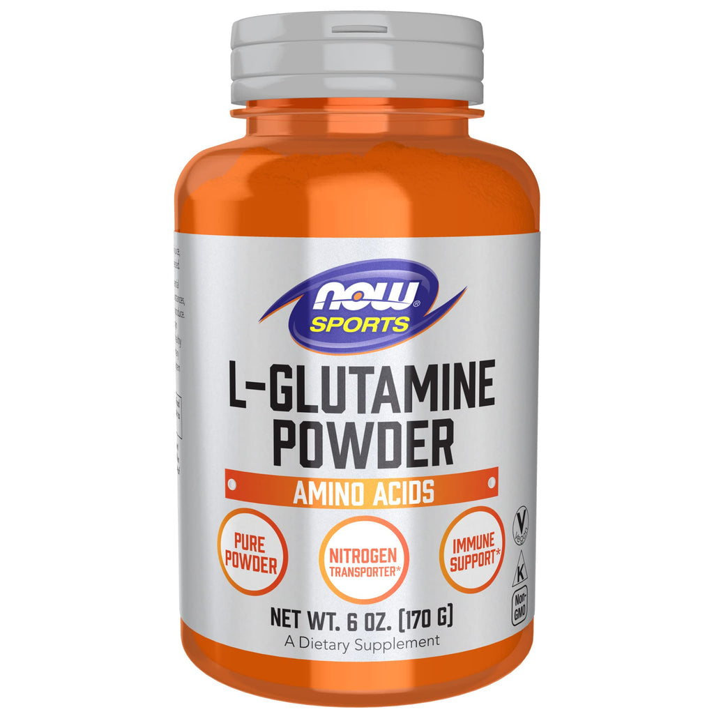 [Australia] - NOW Sports Nutrition, L-Glutamine Pure Powder, Nitrogen Transporter*, Amino Acid, 6-Ounce 