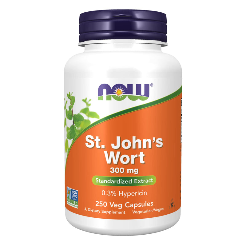 [Australia] - NOW Supplements, St. John's Wort (Hypericum perforatum) 300 mg, Standardized Extract, 250 Veg Capsules 