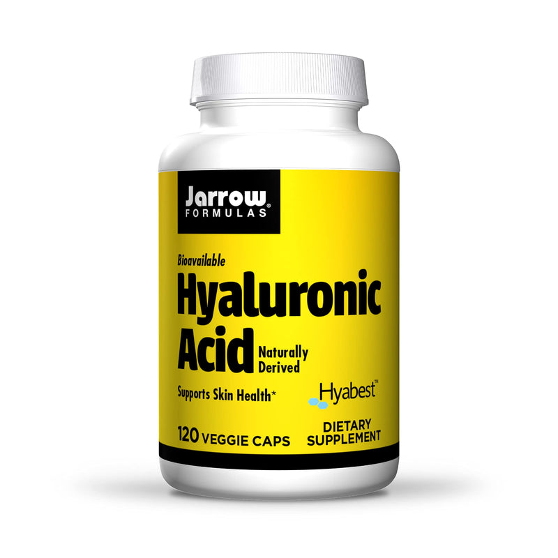 [Australia] - Jarrow Formulas Hyaluronic Acid 60 mg - 120 Veggie Caps - Bioavailable & Naturally Derived - Supports Skin Health - Pure Hyaluronic Acid - 60 Servings 120 Count (Pack of 1) 
