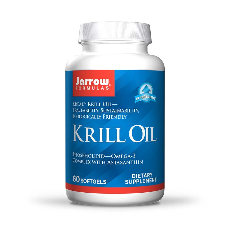 [Australia] - Jarrow Formulas Krill Oil - 60 Softgels - Phospholipid Omega-3 Complex with Astaxanthin - May Support Lipid Management, Brain Function & Metabolism - 30 Servings 60 Count (Pack of 1) 
