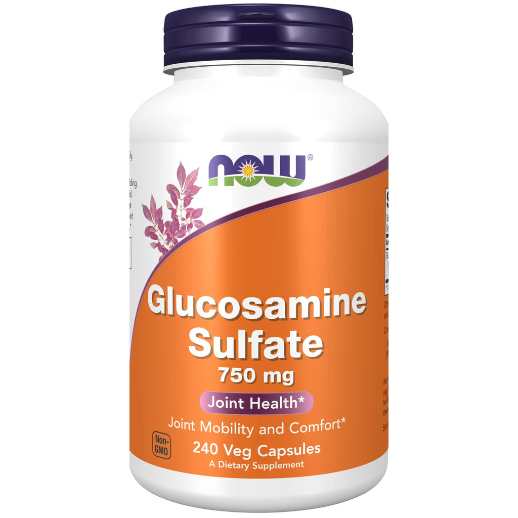 [Australia] - NOW Supplements, Glucosamine Sulfate 750 mg, with UL Dietary Supplement Certification, 240 Veg Capsules 