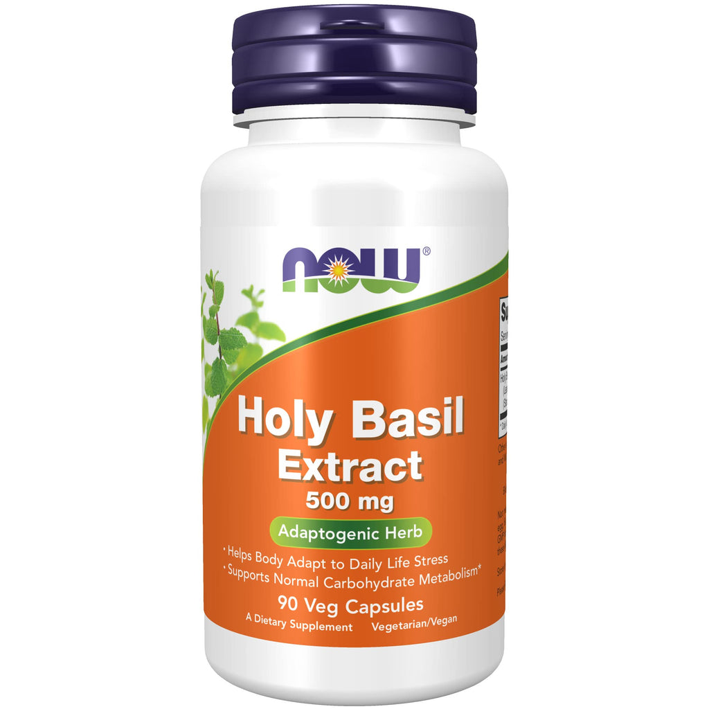 [Australia] - NOW Supplements, Holy Basil Extract 500 mg (Holy Basil is a Sacred Plant in Ayurveda), 90 Veg Capsules 90 Count (Pack of 1) 