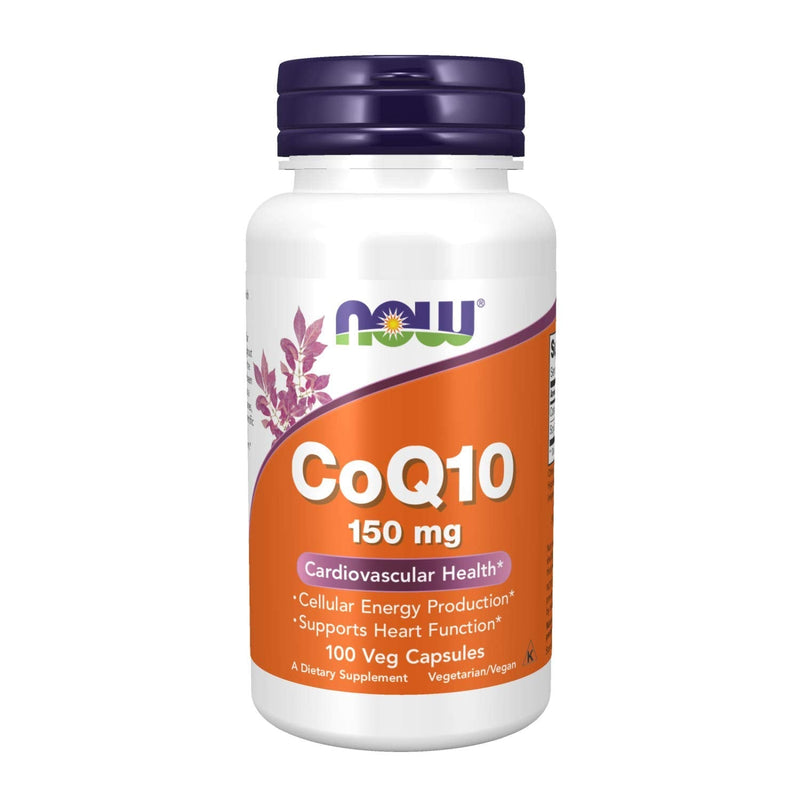 [Australia] - NOW Supplements, CoQ10 150 mg, Pharmaceutical Grade, All-Trans Form produced by Fermentation, 100 Veg Capsules 