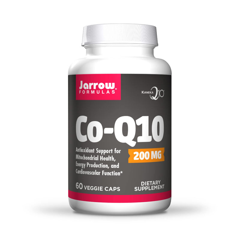 [Australia] - Jarrow Formulas Co-Q10 200 mg - 60 Veggie Caps - Antioxidant Support for Mitochondrial Health, Energy Production & Cardiovascular Function - Up to 60 Servings 60 Count (Pack of 1) 