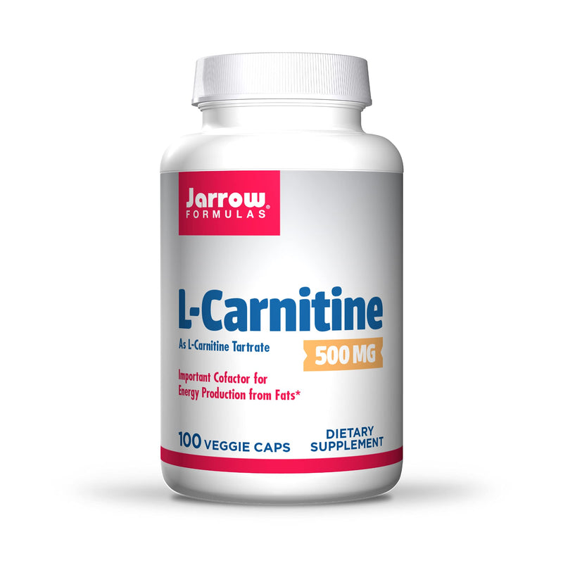 [Australia] - Jarrow Formulas Important Cofactor for Energy Production (ATP) From Fat as L-Carnitine Tartrate, White, 100 Count 100 Count (Pack of 1) Capsules 