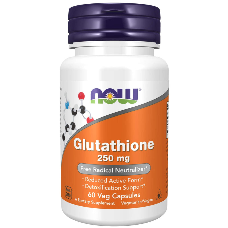 [Australia] - NOW Supplements, Glutathione 250 mg, Detoxification Support*, Free Radical Neutralizer*, 60 Veg Capsules 