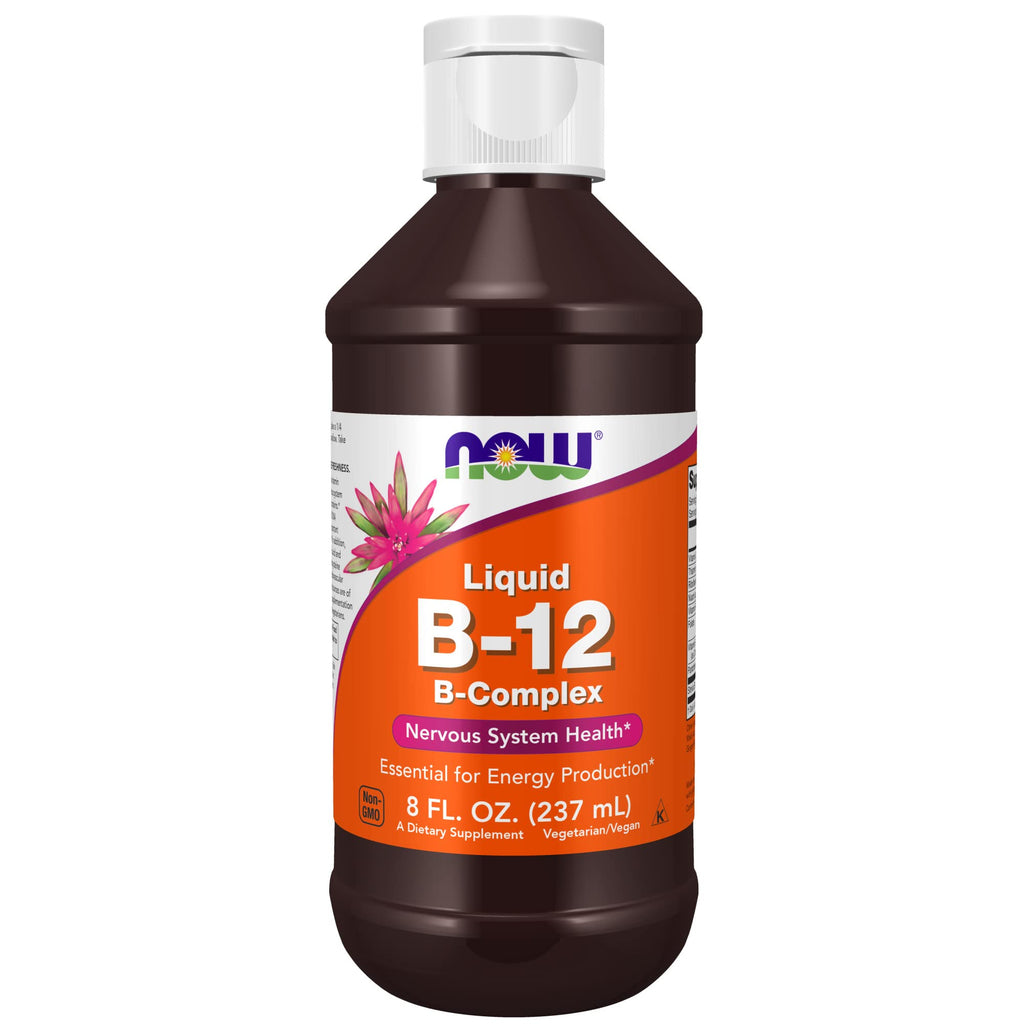 [Australia] - NOW Supplements, Vitamin B-12 Complex Liquid, Energy Production*, Nervous System Health*, 8-Ounce 8 Fl Oz (Pack of 1) 