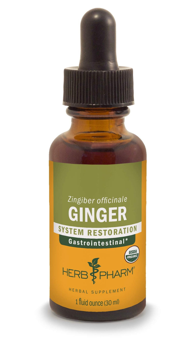 [Australia] - Herb Pharm Certified Organic Ginger Liquid Extract for Digestive Support - 1 Ounce 1 Fl Oz (Pack of 1) 