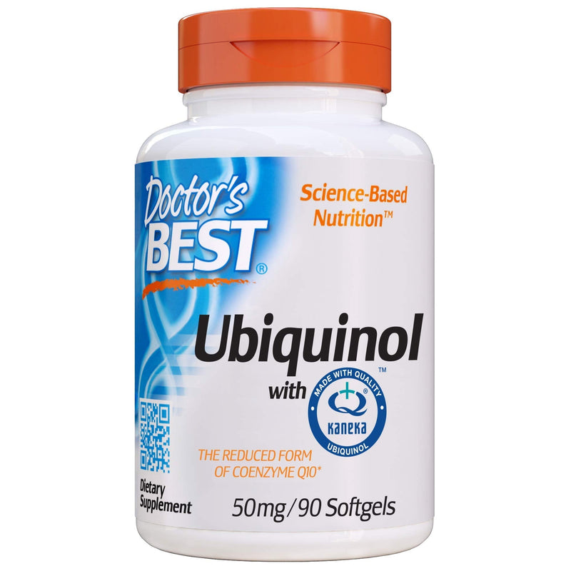 [Australia] - Doctor's Best Ubiquinol with Kaneka QH, Non-GMO, Gluten & Soy Free, Heart Health, 50 mg, 90 Count 