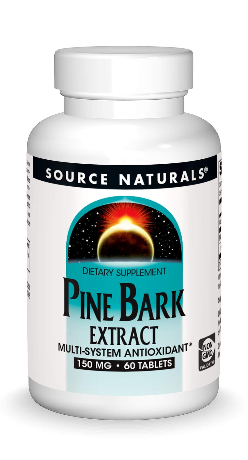 [Australia] - Source Naturals Pine Bark Extract 150mg - 60 Tablets 60 Count (Pack of 1) 
