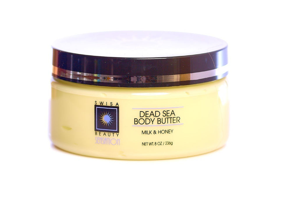 [Australia] - Swisa Beauty Dead Sea Body Butter Milk And Honey - Thick and Creamy Skin Softener Leaves The Skin Silky Smooth and Refreshed. 