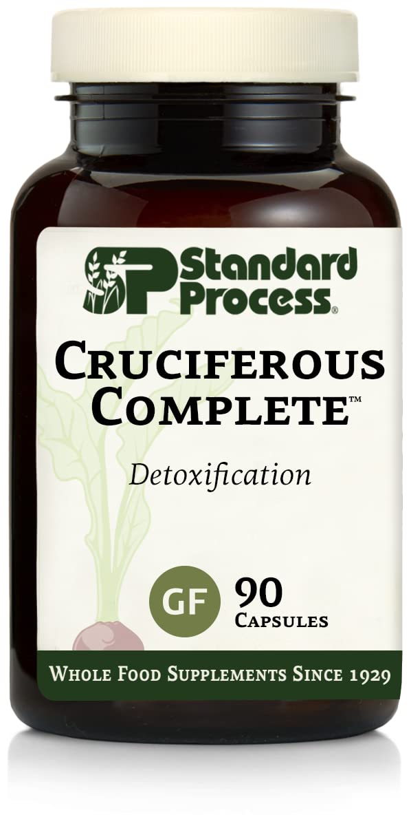 [Australia] - Standard Process Cruciferous Complete - Whole Food Antioxidant, Detox and Liver Support with Vitamin K, Organic Kale and Brussel Sprouts - 90 Capsules 