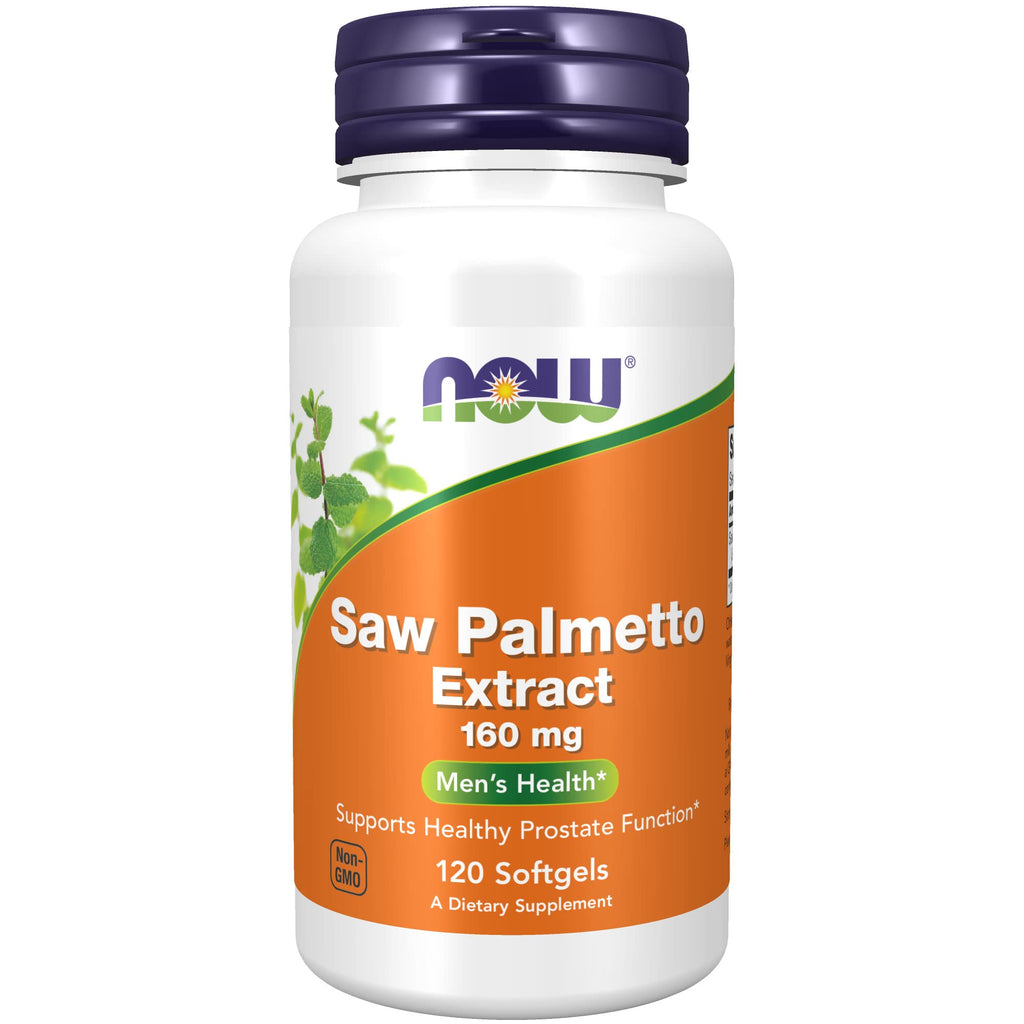 [Australia] - NOW Supplements, Saw Palmetto Extract (Serenoa repens) 160 mg, Men's Health*, 120 Softgels 120 Count (Pack of 1) 