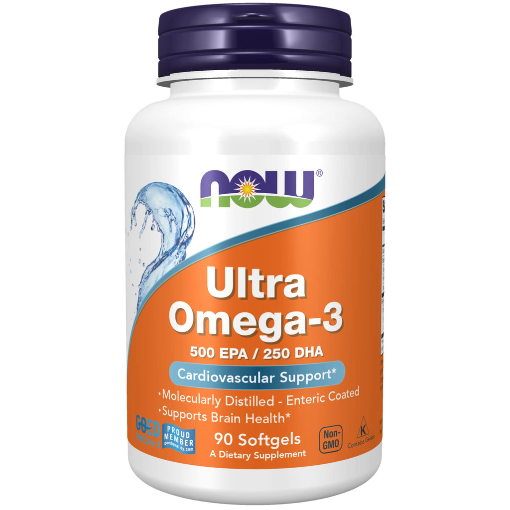 [Australia] - NOW Supplements, Ultra Omega-3 Molecularly Distilled and Enteric Coated, 90 Softgels 