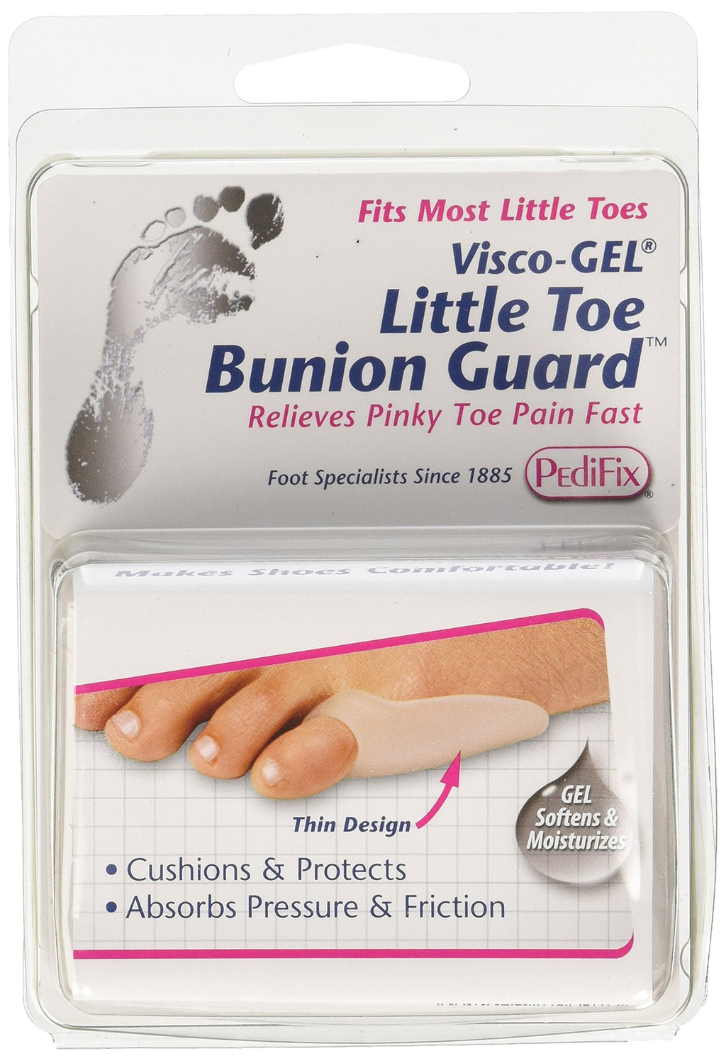 [Australia] - PediFix Visco-Gel Little Toe Bunion Guard - One Size Fits Most Pinky/Little Toe 