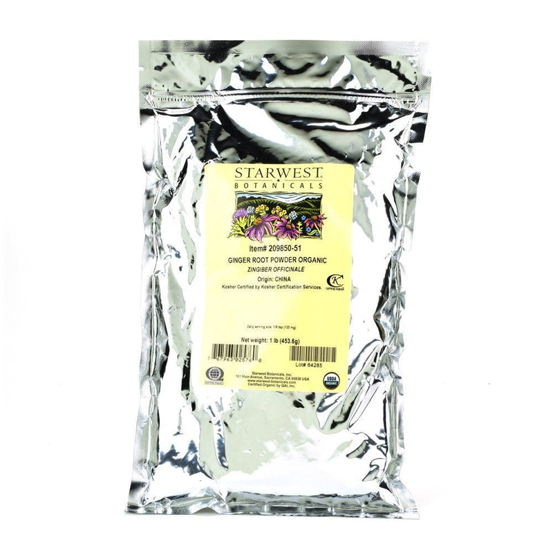 [Australia] - Starwest Botanicals Organic Ginger Root Powder, 1 Pound 