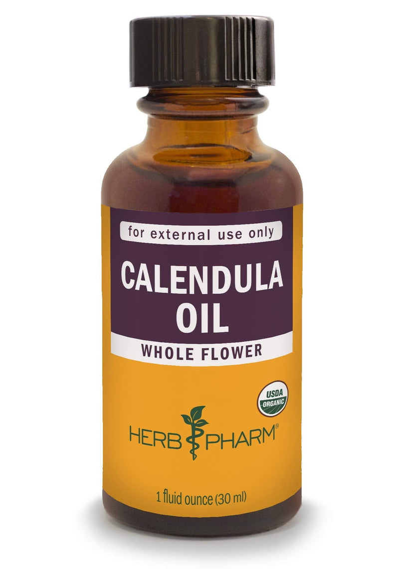 [Australia] - Herb Pharm Certified Organic Calendula Oil, 1 Fl Oz Calendula Oil, 1 Oz 