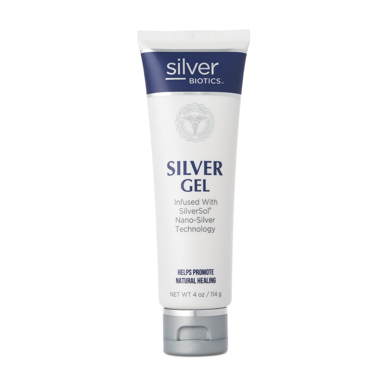 [Australia] - American Biotech Labs - Silver Biotics Solution - Colloidal Silver Gel - Silversol Nano-silver Infused Silver -structured Coloidal Hydrogel - 4 Oz. 20 Ppm Colloidal Silver 4 Ounce (Pack of 1) 