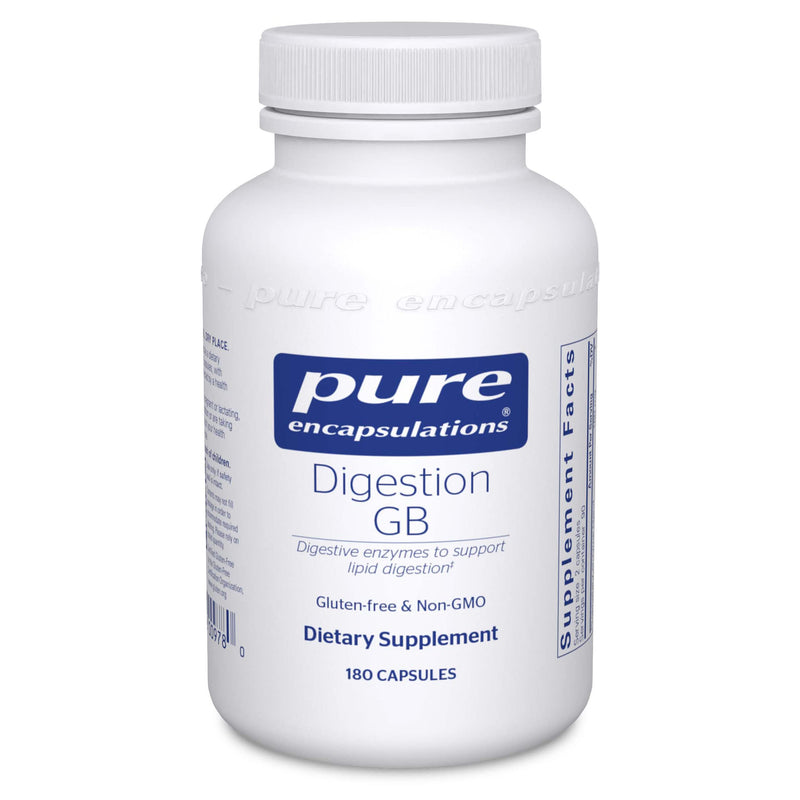 [Australia] - Pure Encapsulations Digestion GB | Digestive Enzyme Supplement to Support Gall Bladder and Digestion of Fat, Carbohydrates, and Protein* | 180 Capsules 180 Count (Pack of 1) 