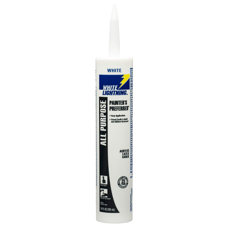[Australia] - White Lightning W13000010 Painter's Preferred Acrylic Latex Caulk, 10 OZ, 10 fl. oz 10 fl. oz. White 