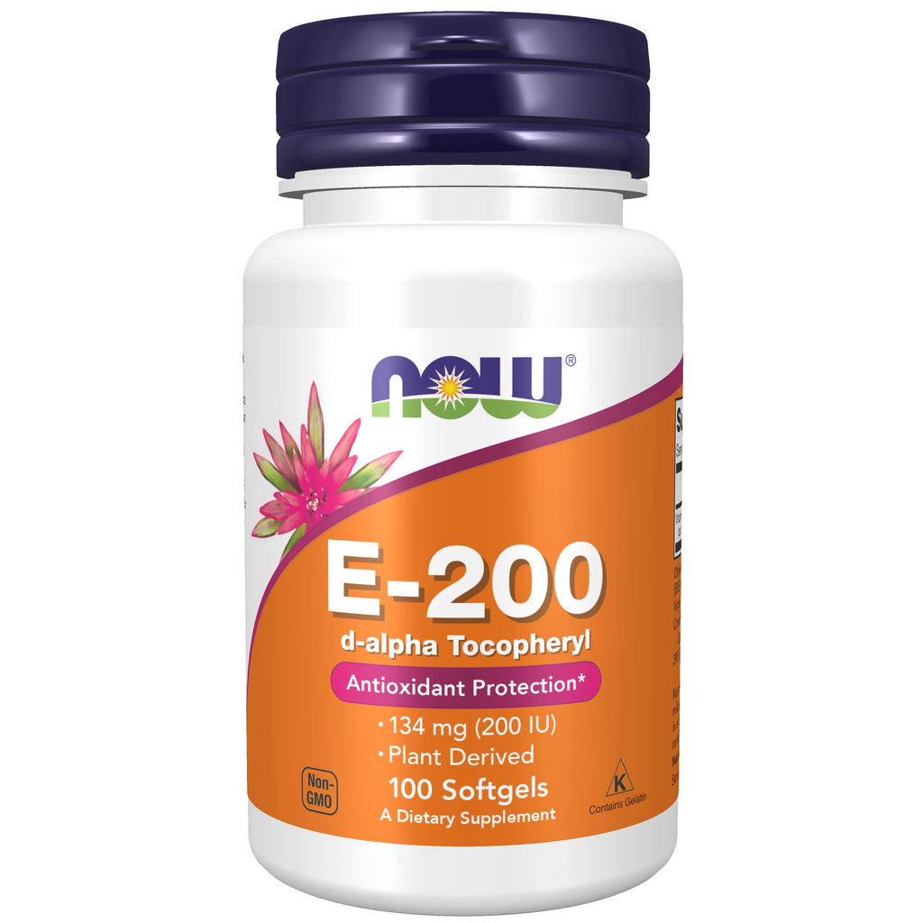 [Australia] - NOW Supplements, Vitamin E-200 IU, D-Alpha Tocopheryl, Antioxidant Protection*, 100 Softgels 