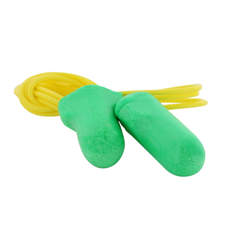 [Australia] - Howard Leight by Honeywell Max Lite Low Pressure Corded Disposable Foam Earplugs, 100 Pairs (LPF-30) , Green 