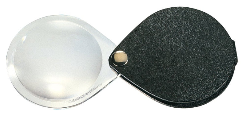 [Australia] - Eschenbach 60mm 3.5x Folding Round Magnifier with Leather Case 