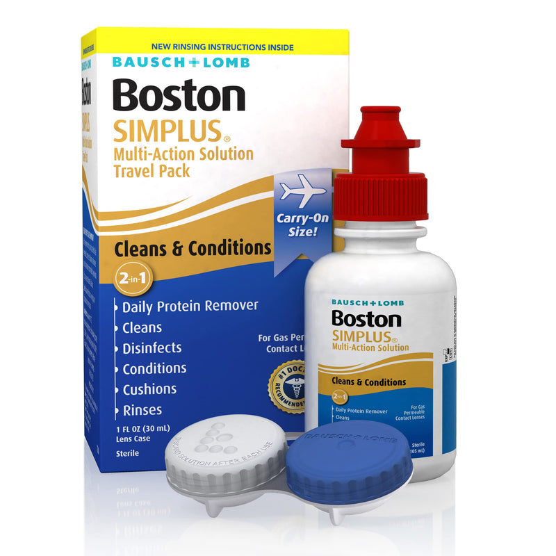 [Australia] - Contact Lens Solution by Boston Simplus, for Gas Permeable Contact Lenses, Contact Lens Case Included, 1 Fl Oz 1 Fl Oz (Pack of 1) 