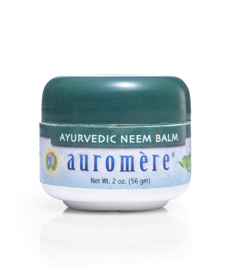 [Australia] - Auromere Ayurvedic Neem Balm - All Natural Rosacea, Eczema And Psoriasis Cream for Face and Body - Contains 34% Neem Oil for Skin - Soothes Dry, Itchy or Sensitive Skin and Reduce Redness - 2oz 
