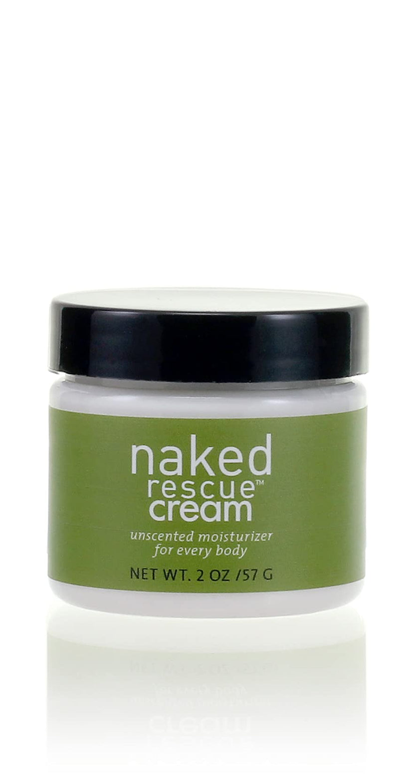 [Australia] - Naked Rescue Unscented Cream - 2 Oz Jar - Organic Formula, Fragrance Free, Moisturizing and Hydrating, For Dry and Sensitive Skins, Vegan, Rich, Non Greasy 2 Ounce Jar 