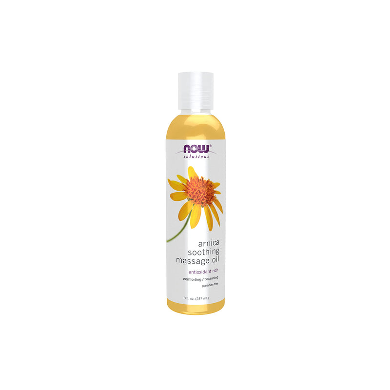 [Australia] - NOW Solutions, Arnica Relief Massage Oil, Therapeutic and Soothing on Sore, Achy Muscles, 8-Ounce Unscented 8 Fl Oz (Pack of 1) 