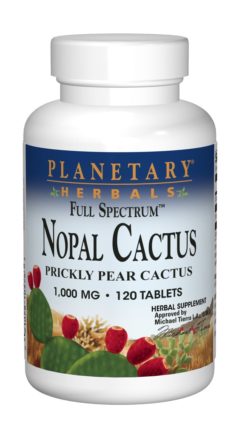 [Australia] - Planetary Herbals Full Spectrum Nopal Cactus 1000 mg 120 Tablets 