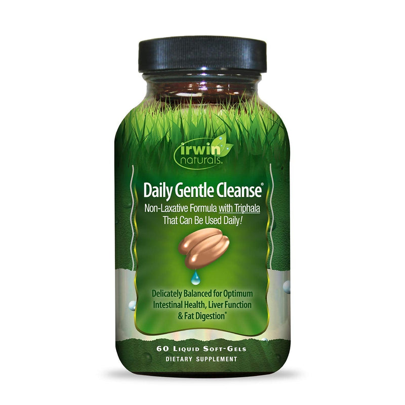 [Australia] - Irwin Naturals Daily Gentle Cleanse - Non-Laxative Formula with Triphala - 60 Liquid Softgels 