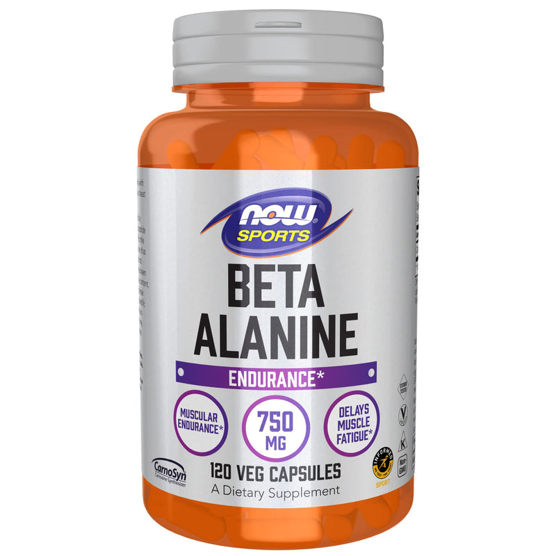 [Australia] - NOW Sports Nutrition, Beta-Alanine 750 mg, Delays Muscle Fatigue*, Endurance*, 120 Veg Capsules 
