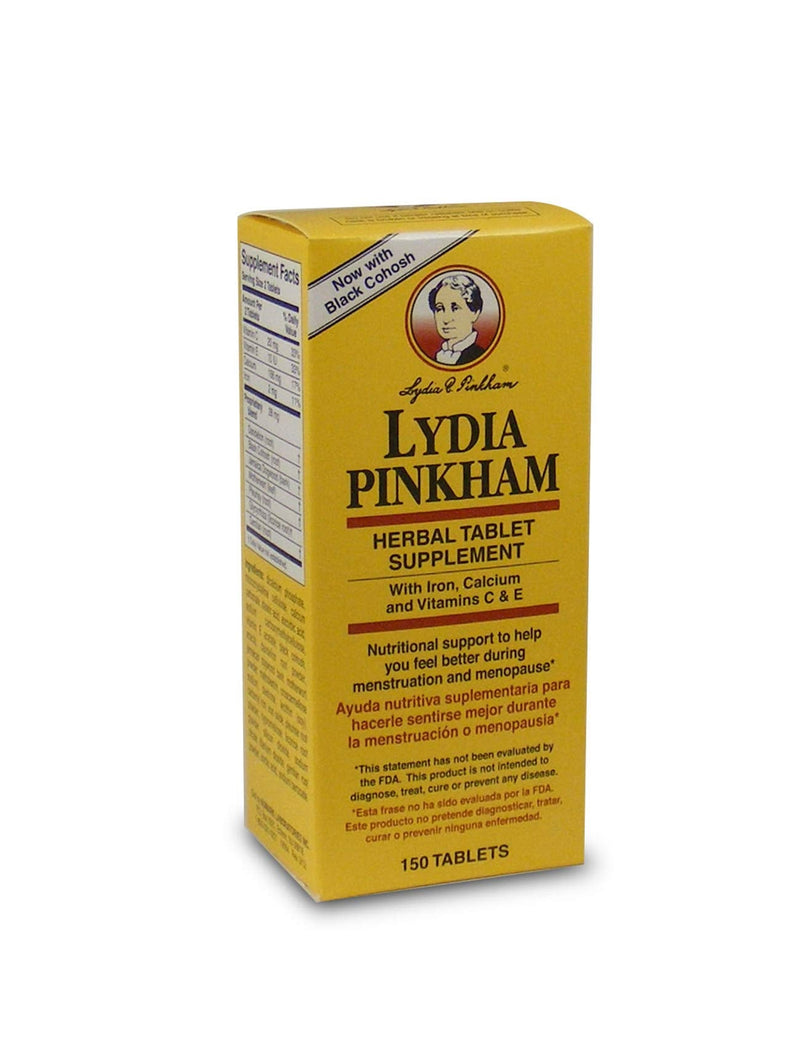 [Australia] - Lydia Pinkham Herbal Supplement Tablets for Menstruation and Menopause Support, 150 Count 