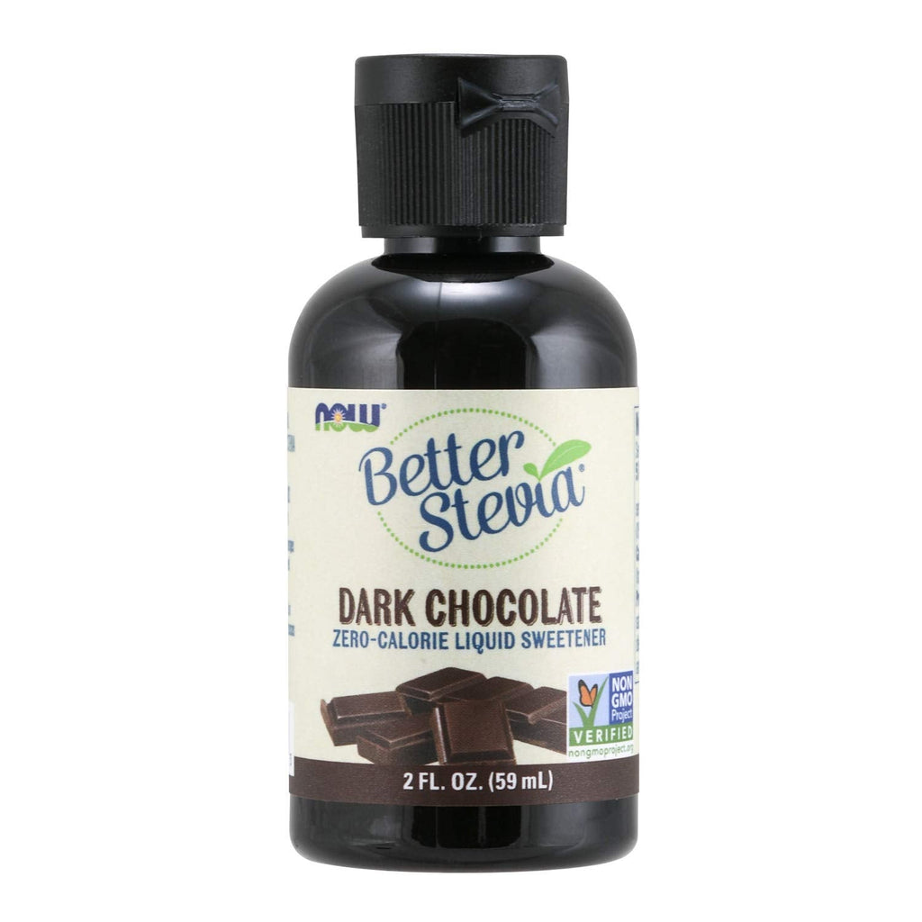 [Australia] - NOW Foods, Better Stevia Liquid, Dark Chocolate, Zero-Calorie Liquid Sweetener, Low Glycemic Impact, Certified Non-GMO, 2-Ounce 