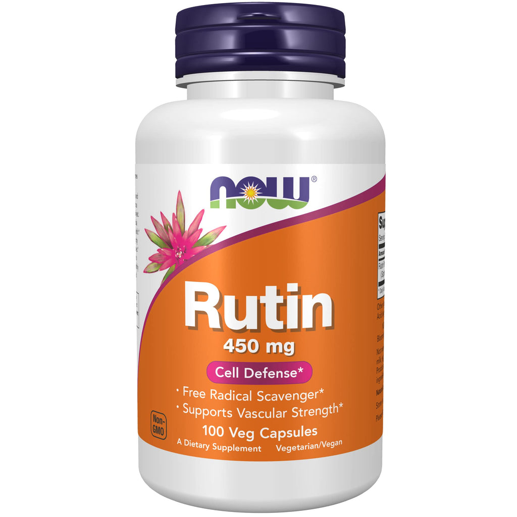 [Australia] - NOW Supplements, Rutin (Sophora japonica) 450 mg, Free Radical Scavenger*, Cell Defense*, 100 Veg Capsules 