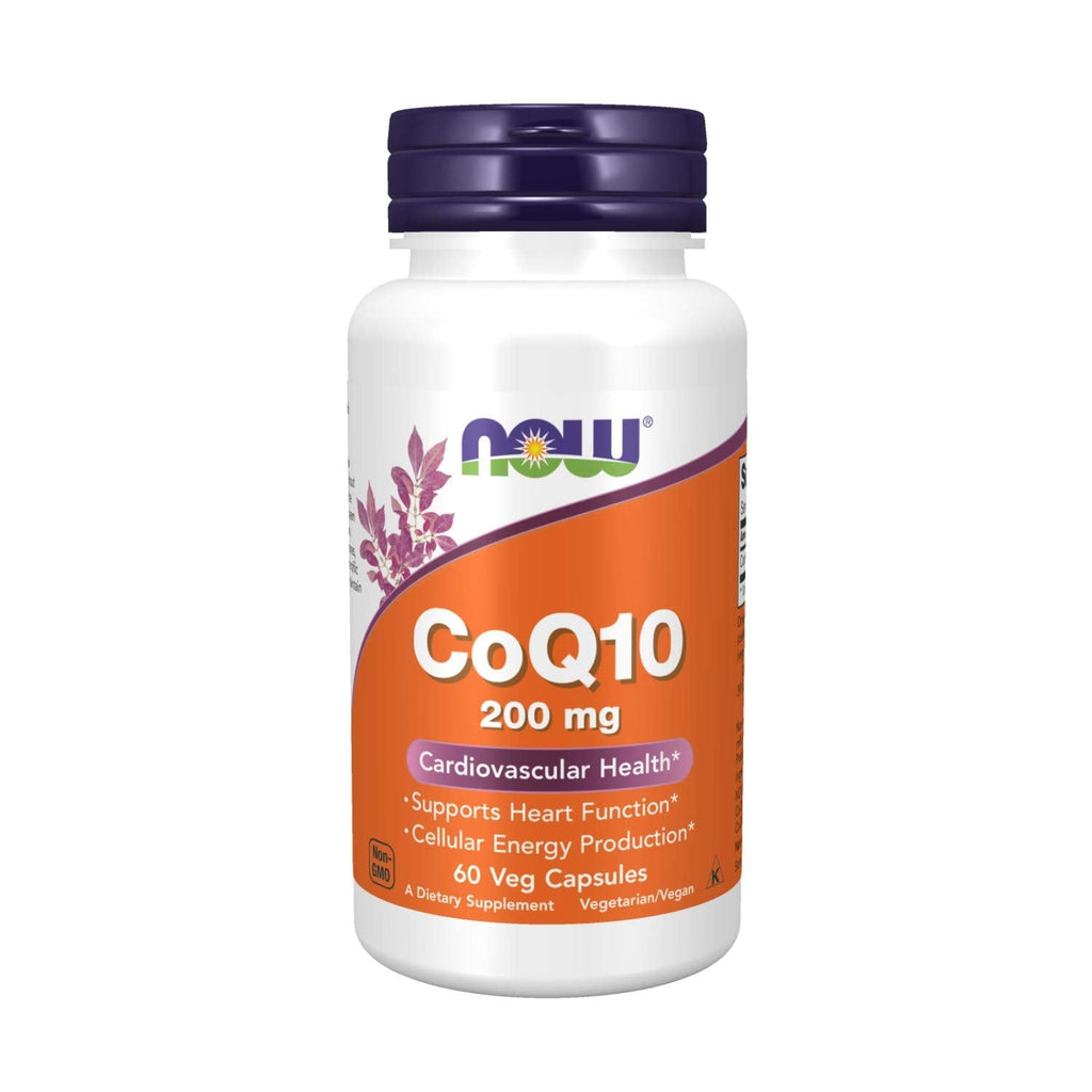 [Australia] - NOW Supplements, CoQ10 (Coenzyme Q10) 200 mg, Cardiovascular Health*, 60 Veg Capsules 