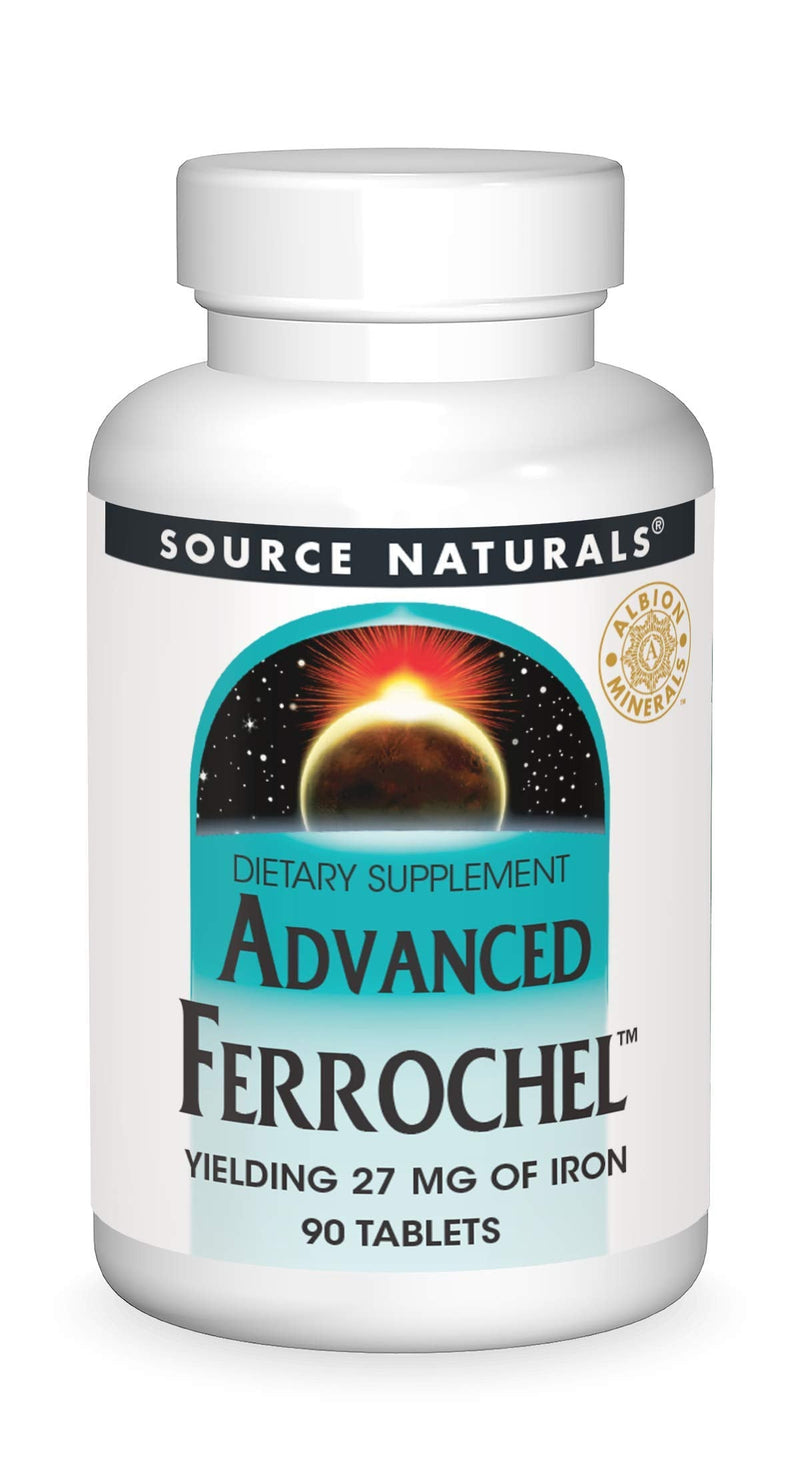 [Australia] - Advanced Ferrochel Source Naturals, Inc. 90 Tabs 