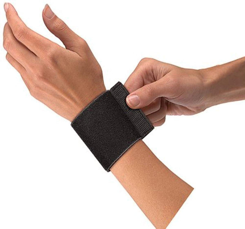 [Australia] - Mueller Wrist Support W/Loop (961) Black 1 Count (Pack of 1) 