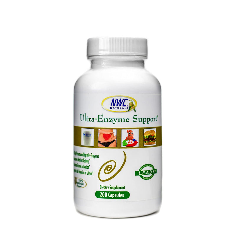 [Australia] - Ultra-Enzyme Support, Natural Digestive Supplement, Promotes Optimal Health and Digestion, 200 count Capsules by NWC Naturals 