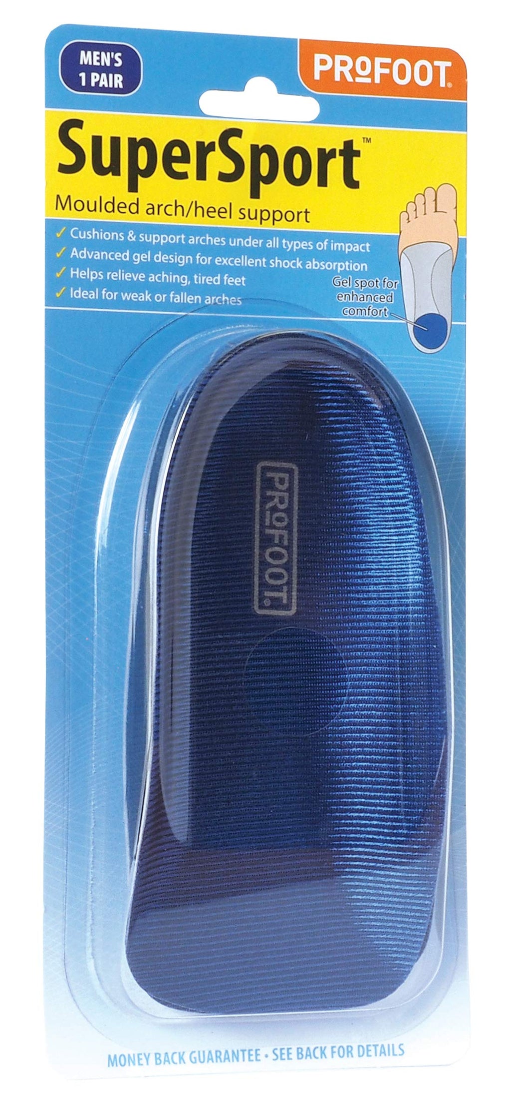 [Australia] - Profoot Super Sport Moulded Arch-Heel Support Men - 1 Pair 