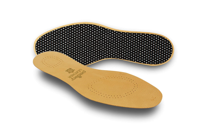 [Australia] - Pedag 172 Leather Naturally Tanned Sheepskin Insole with Activated Carbon, Tan, US W5/6 EU 35/36 