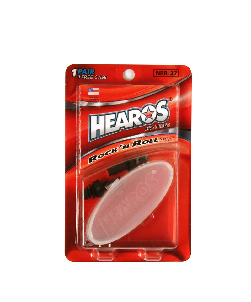 [Australia] - Hearos Earplugs Rock 'n Roll Series with Free Case, 1-Pair Foam 