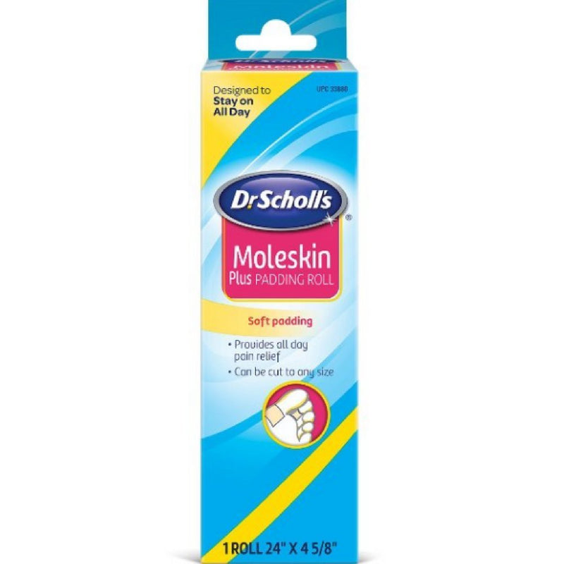 [Australia] - Dr. Scholl's Moleskin Plus Padding Roll 1 Each (Pack of 4) 